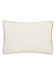 Morris & Co. Stone Marigold Embroidered Piped Cushion - Image 2 of 5