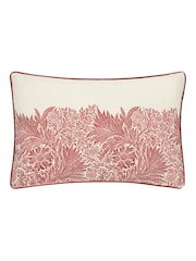 Morris & Co. Russet Marigold Embroidered Piped Cushion - Image 1 of 4