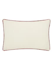 Morris & Co. Russet Marigold Embroidered Piped Cushion - Image 2 of 4