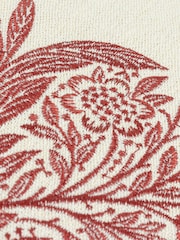Morris & Co. Russet Marigold Embroidered Piped Cushion - Image 4 of 4
