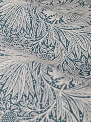 Morris & Co Indigo Marigold Jacquard Pencil Pleat Curtain - Image 7 of 7