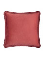 Morris & Co Berry Strawberry Thief Embroidered Fringed Cushion - Image 5 of 8
