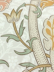 Morris & Co Stone Grey Cray Floral Chenille Piped Cushion - Image 5 of 5