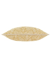 Morris & Co Gold Acorn Tonal Jacquard Piped Cushion - Image 2 of 4