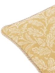 Morris & Co Gold Acorn Tonal Jacquard Piped Cushion - Image 4 of 4
