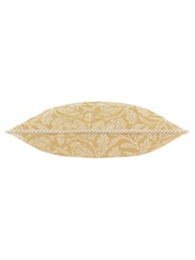 Morris & Co Gold Acorn Tonal Jacquard Piped Cushion - Image 5 of 7