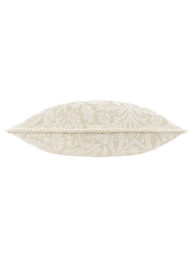 Morris & Co Linen Natural Acorn Jacquard Piped Cushion - Image 2 of 4