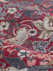 Morris & Co. Berry Strawberry Thief Jacquard Pencil Pleat Curtains - Image 4 of 4