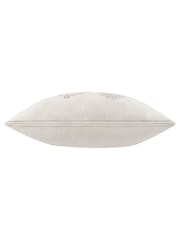 Morris & Co Linen The Brook Embroidered Velvet Braided Cushion - Image 3 of 4