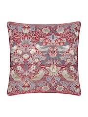 Morris & Co. Berry Strawberry Thief Jacquard Piped Cushion - Image 2 of 5