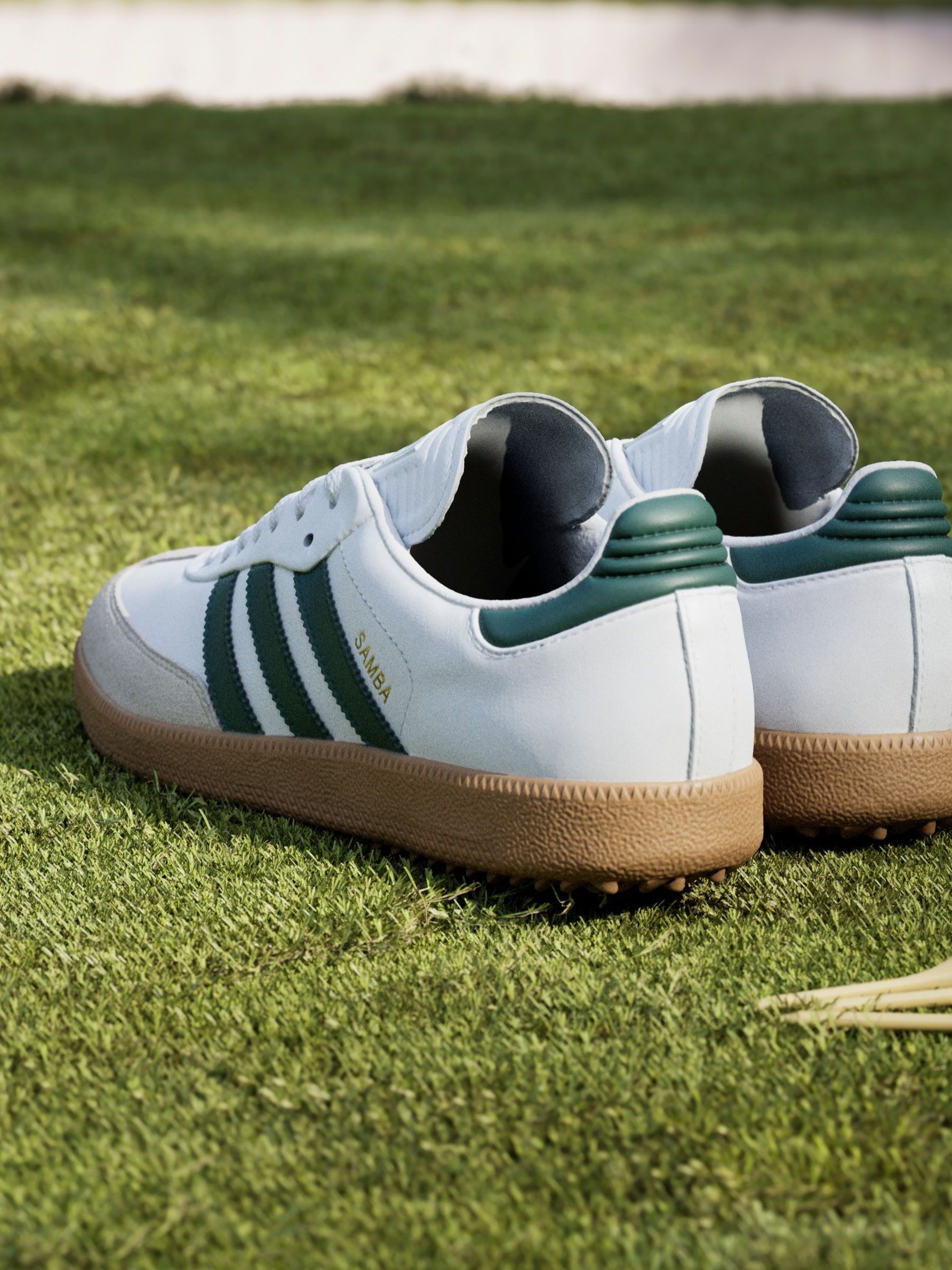 Buy adidas Golf White/Green Samba Spikeless Trainers from Next USA