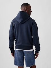 Gap Blue Vintage Soft Oversized Mini-Logo Hoodie - Image 2 of 6