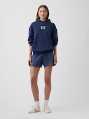 Gap Blue Vintage Soft Oversized Mini-Logo Hoodie - Image 4 of 6