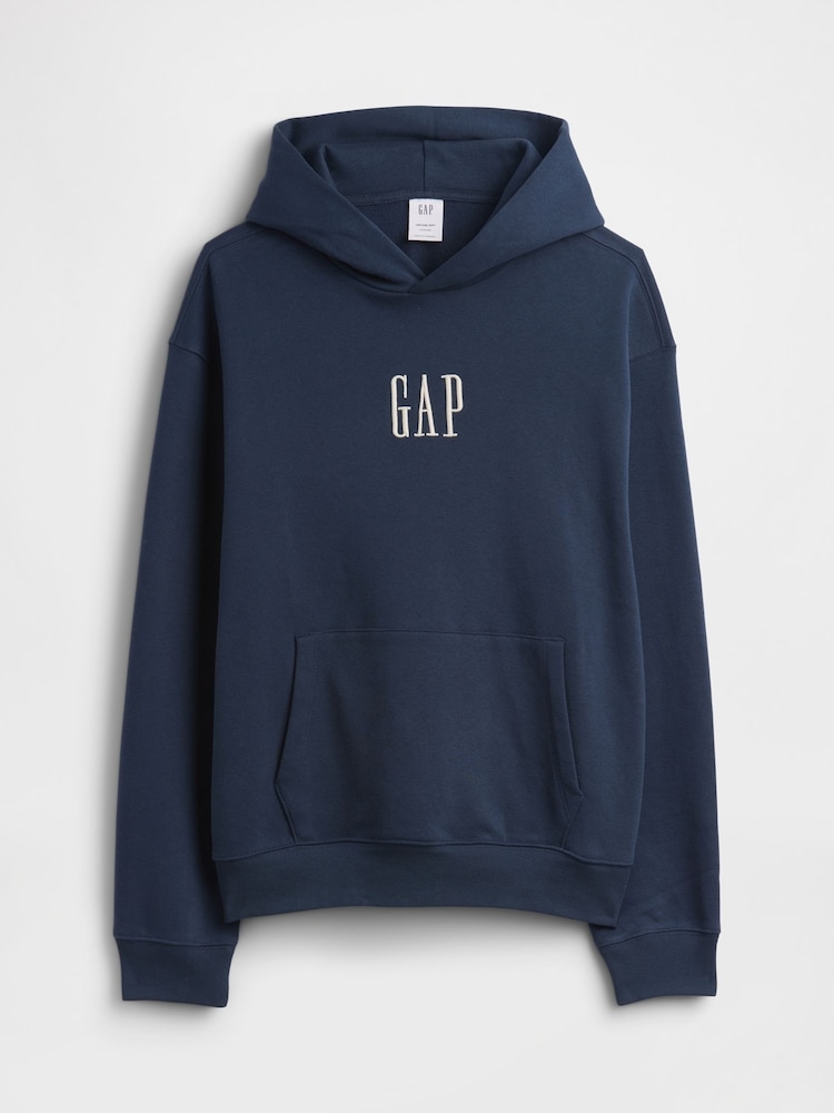Gap Blue Vintage Soft Oversized Mini-Logo Hoodie - Image 6 of 6 Gap Blue Vintage Soft Oversized Mini-Logo Hoodie - Image 6 of 6