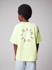 smALLSAINTS Lime Green Oversized Tierra Crew Logo T-Shirt - Image 2 of 8