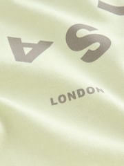 smALLSAINTS Lime Green Oversized Tierra Crew Logo T-Shirt - Image 7 of 8