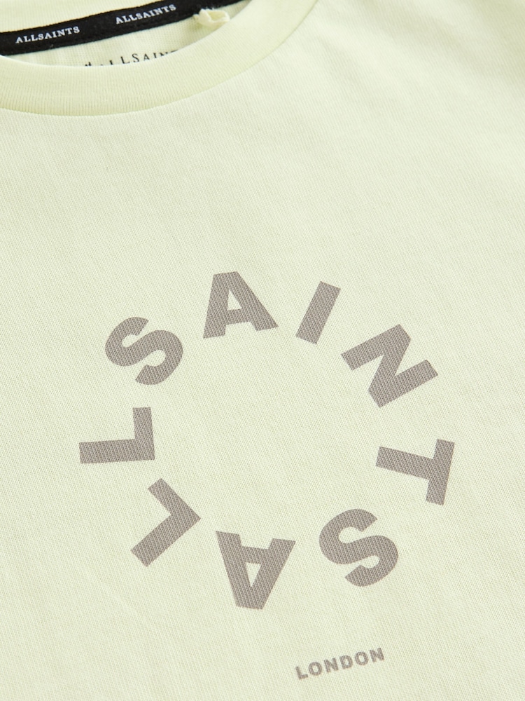 smALLSAINTS Lime Green Oversized Tierra Crew Logo T-Shirt - Image 8 of 8