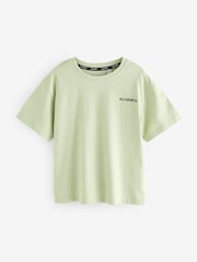 smALLSAINTS Green Boys Logo Crew Relaxed 100% Cotton T-Shirts 3 Pack - Image 2 of 8