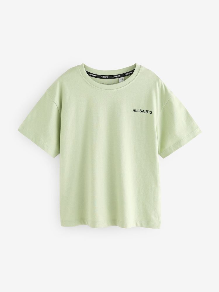 smALLSAINTS Green Boys Logo Crew Relaxed 100% Cotton T-Shirts 3 Pack - Image 2 of 8