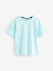 smALLSAINTS Blue Boys Logo Crew Relaxed 100% Cotton T-Shirts 3 Pack - Image 2 of 8