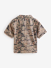 smALLSAINTS Solar Camo 100% Cotton Underground Open Collar Boys Printed Short Sleeve Shirt - Image 6 of 8