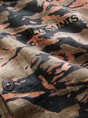 smALLSAINTS Solar Camo 100% Cotton Underground Open Collar Boys Printed Short Sleeve Shirt - Image 7 of 8