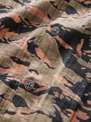 smALLSAINTS Solar Camo 100% Cotton Underground Open Collar Boys Printed Short Sleeve Shirt - Image 8 of 8