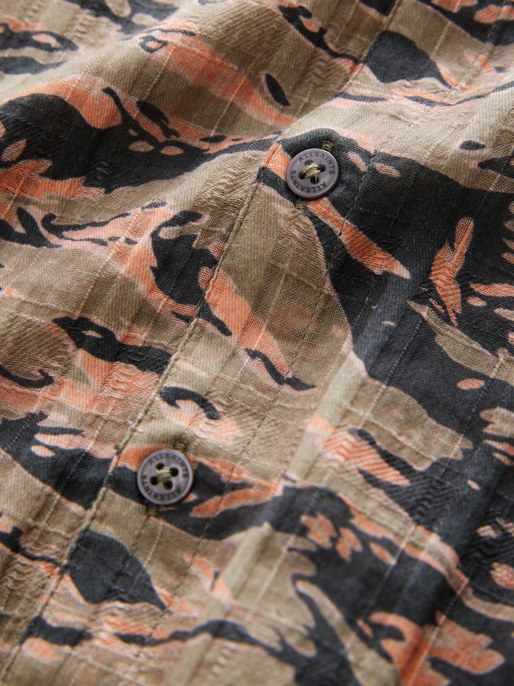smALLSAINTS Solar Camo 100% Cotton Underground Open Collar Boys Printed Short Sleeve Shirt - Image 8 of 8