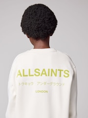 Blanc craie - SmallSaints Sweat-shirt oversize Underground Col rond - Image 1 of 8