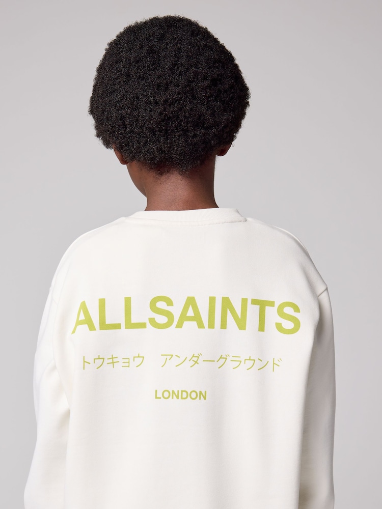 Blanc craie - SmallSaints Sweat-shirt oversize Underground Col rond - Image 1 of 8