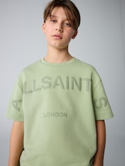 smALLSAINTS Green Biggy Short Sleeve Sweatshirt and Sweat Short Boys Set - Image 3 of 13