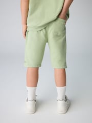 smALLSAINTS Green Biggy Short Sleeve Sweatshirt and Sweat Short Boys Set - Image 6 of 13