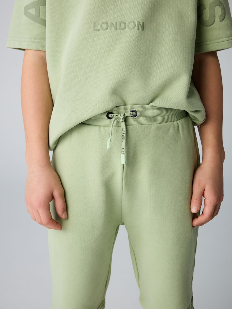 smALLSAINTS Green Biggy Short Sleeve Sweatshirt and Sweat Short Boys Set - Image 9 of 13