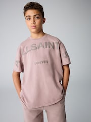 smALLSAINTS Pink Oversized Biggy 100% Cotton T-Shirt and Sweatshirt Set - Image 4 of 11
