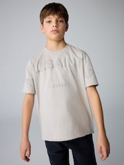 smALLSAINTS Grey Oversized Biggy 100% Cotton T-Shirt and Sweatshirt Set - Image 3 of 5