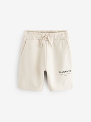 Beige - smALLSAINTS Underground Sweat 100% Cotton Shorts - Image 1 of 4