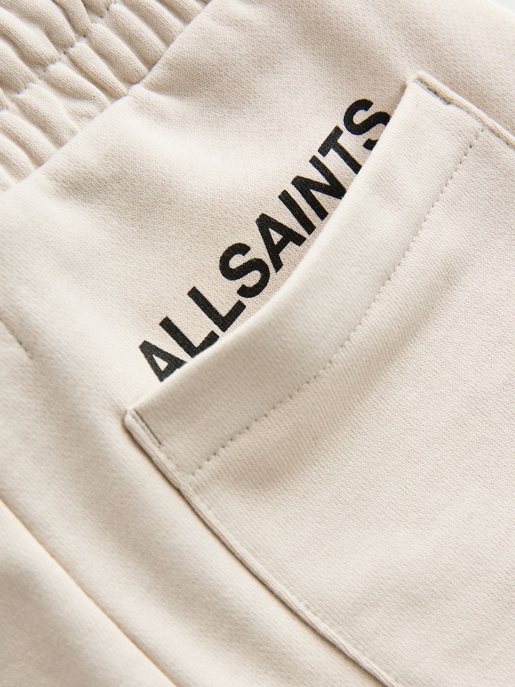 smALLSAINTS Beige Underground Sweat Shorts - Image 6 of 6 smALLSAINTS Beige Underground Sweat Shorts - Image 6 of 6
