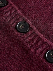 Burgundy Red Button Front Knitted Tank Top - Image 9 of 9