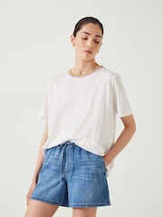 Hush Marta Crochet Trim Relaxed T-Shirt - Bild 1 von 5