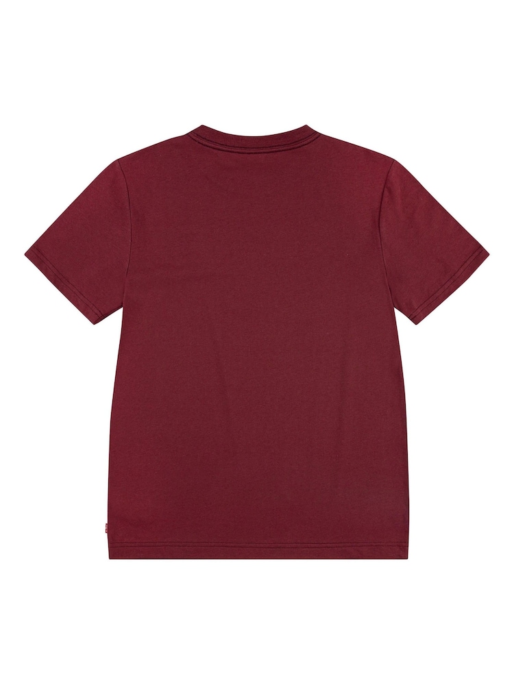 Levi's® Brown Batwing Chest Logo Short Sleeve T-Shirt - Image 2 of 4