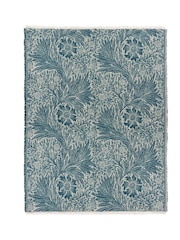 Morris & Co Indigo Marigold Woven Faux Fur Throw - Image 6 of 9