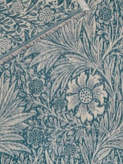 Morris & Co Indigo Marigold Woven Faux Fur Throw - Image 8 of 9