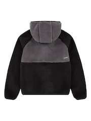Levi's® Black Levi's® Black Sherpa Fleece Logo Zip-Up Jacket - Image 3 of 8
