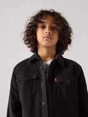 Levi's® Black Cord Logo 100% Cotton Overshirt - Image 3 of 6