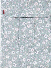 Levi's® Blue Floral Print Twill High Rise Baggy Cargo 100% Cotton Jeans - Image 6 of 9