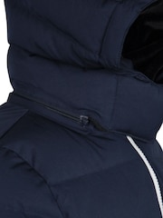 Levi's® Blue Mid Length Logo Hooded Puffer Coat - Image 13 of 13