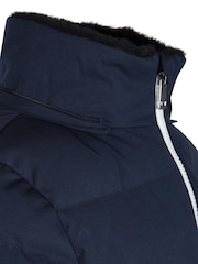 Levi's® Blue Mid Length Logo Hooded Puffer Coat - Image 9 of 13