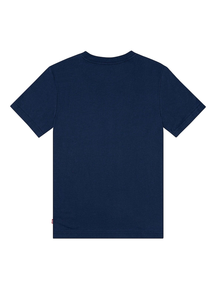Levi's® Blue Western Cowboy Logo Short Sleeve T-Shirt - Image 2 of 4
