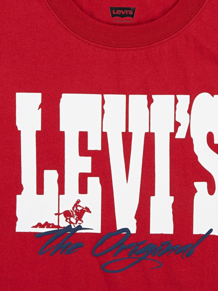 Levi's® Red Western Cowboy Logo Short Sleeve T-Shirt - Image 3 of 3