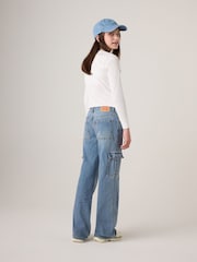 Levi's® Blue Baggy Wide Leg Cargo Jeans - Image 2 of 11
